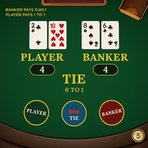 LocoWin - Baccarat Table Game - Low House Edge